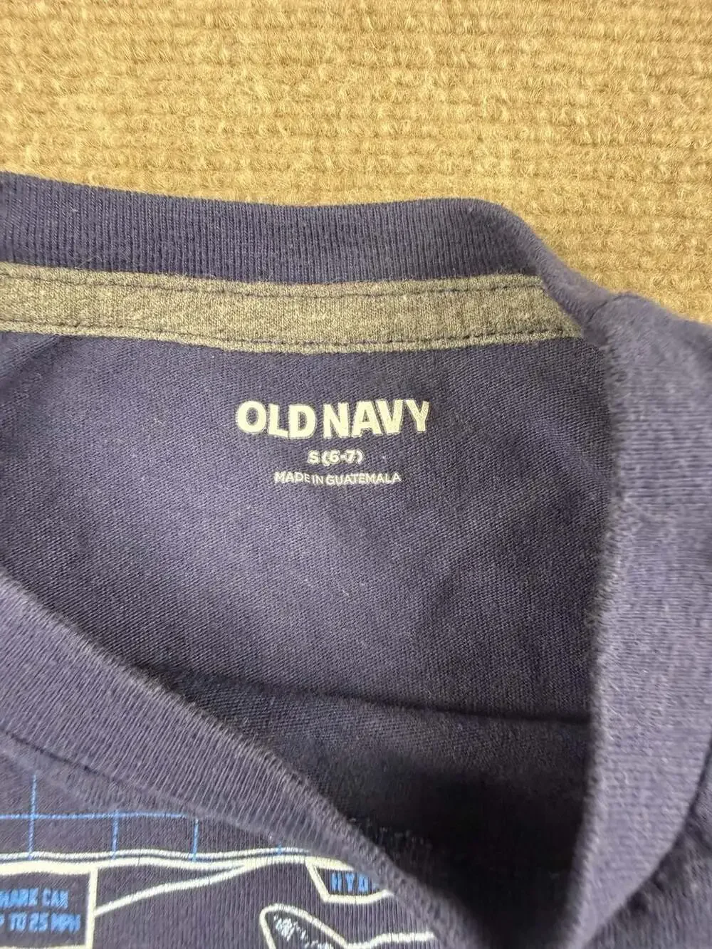 Old Navy Boys Navy Blue Shark Graphic Print T-Shirt